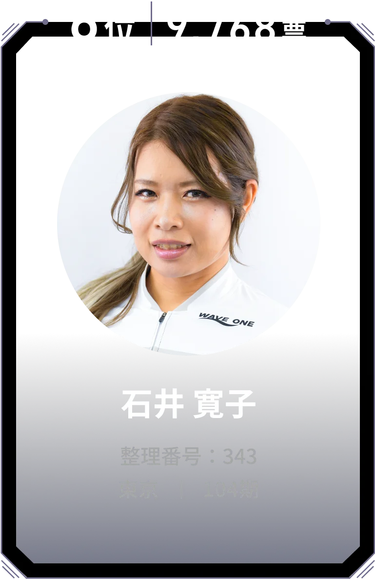 6位 9,768票 石井 寛子